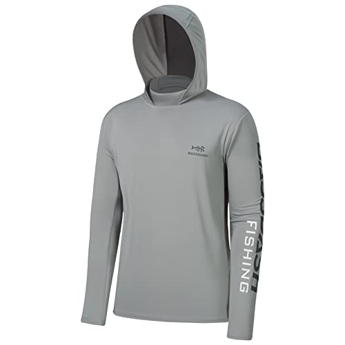 Bassdash Herren Kapuzenpullover Shirt Sonnenschutz UPF50+ UV Pullover Langarm Hoodie für Angeln Rash Guard von Bassdash