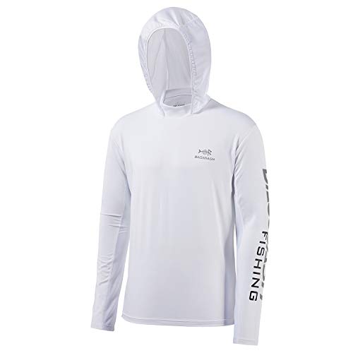 Bassdash Herren Kapuzenpullover Shirt Sonnenschutz UPF50+ UV Pullover Langarm Hoodie für Angeln Rash Guard von Bassdash