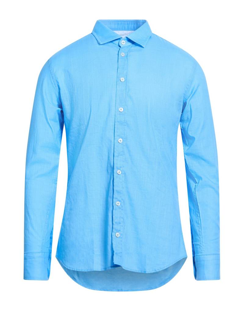 BASTONCINO Hemd Herren Azurblau von BASTONCINO