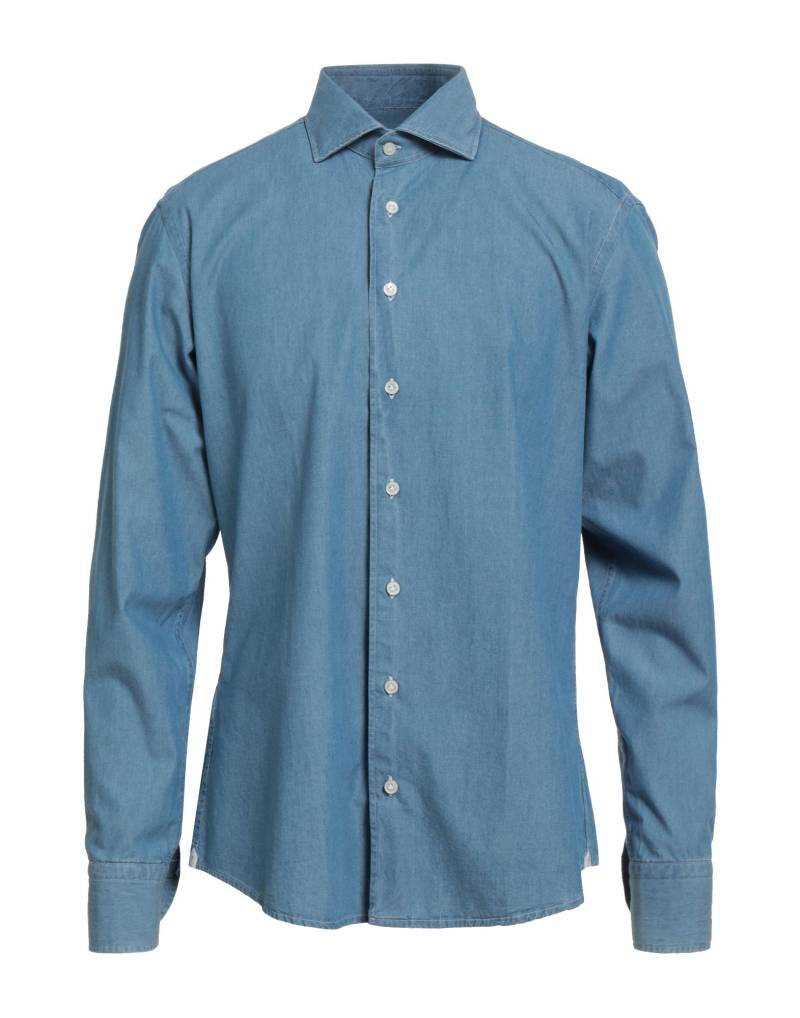 BASTONCINO Jeanshemd Herren Blau von BASTONCINO