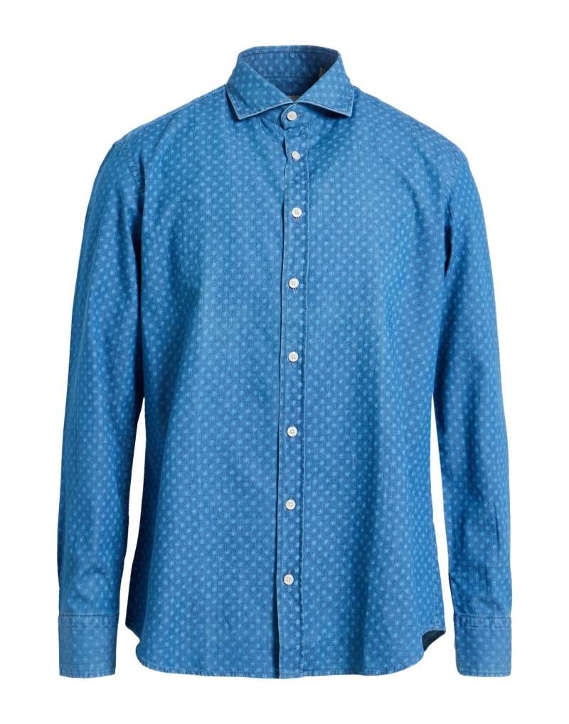 BASTONCINO Jeanshemd Herren Blau von BASTONCINO
