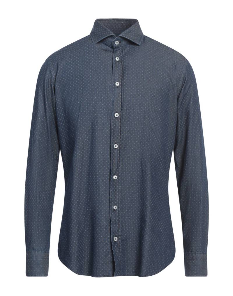 BASTONCINO Jeanshemd Herren Blau von BASTONCINO