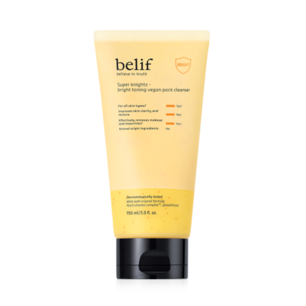 Belif - Super Knights - Bright Toning Vegan Pack Cleanser - 150ml von Belif