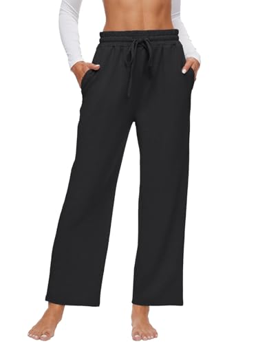 BATHRINS Jogginghose Damen Lang Baumwolle Freizeithose Sporthose Damen High Waist Trainingshose Sweatpants Baggy Kordelzug Yogahose mit Taschen BATHRINS Jogginghose Damen Lang Baumwolle Freizeithose Sporthose Damen High Waist Trainingshose Sweatpants Baggy Kordelzug Yogahose mit Taschen von BATHRINS