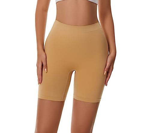 BATHRINS Kurze Leggings Damen Sommer High Waist Unterziehhose Damen Kleid Anti Scheuern Hose Unter Rock Radlerhose Damen Kurz von BATHRINS