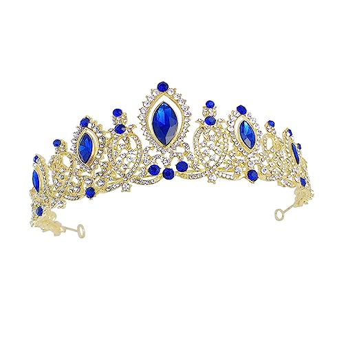 1 Stück Kristallkrone Tiara Haaraccessoires für Damen und Funkelnde Haarband Kopfbedeckung für Hochzeiten Partys und Besondere Anlässe Modisches Design mit Glitzer Strasssteinen von BATHVEVE