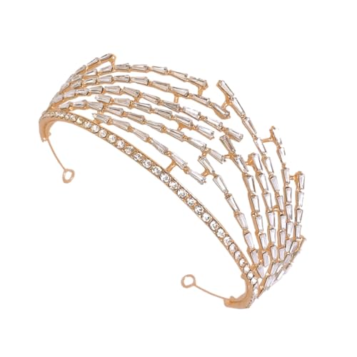 1 Stück Krone Haarschmuck für Damen Braut Haarband mit Barocke Hochzeitskrone Leichtes und Komfortables Stirnband für Hochzeiten und Partys Glänzende Accessoires für Bräute und 1 Stück Krone Haarschmuck für Damen Braut Haarband mit Barocke Hochzeitskrone Leichtes und Komfortables Stirnband für Hochzeiten und Partys Glänzende Accessoires für Bräute und von BATHVEVE