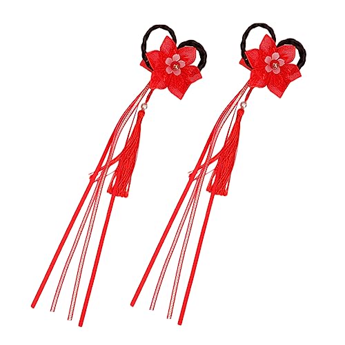 BATHVEVE 1paar Junge Mädchen Haarschmuck Charmante Chinesische Stil Quaste Haarspangen Für Mädchen Leichte Und Bequeme Haaraccessoires Für Festliche Anlässe von BATHVEVE