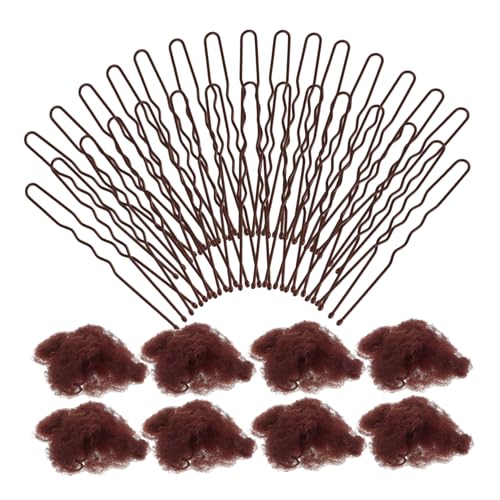 BATHVEVE Haarnetz Für Perücken Duttnetz Ballett-duttnetz Perückenhaarnetz Haarnetz Zum Schlafen Elastisches Haarknotennetz Haar-accessoire Für Frauen U-förmige Clips Sichere von BATHVEVE