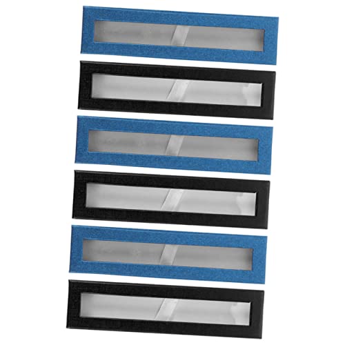 BATHVEVE Stifteboxen Mit Futter Schreibwaren-Set Stifte-Organizer Etui Stifte-verpackungsbox Füllfederhalter Federmäppchen Schwarz von BATHVEVE