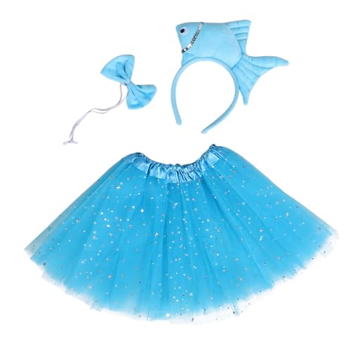 BATHVEVE 1 Satz Kostümset für Meeres Tier Thema Haarreif Fliege und Tüllrock für Halloween Partys und Rollenspiele von BATHVEVE