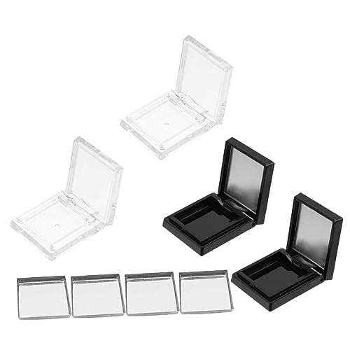 BATHVEVE 1 Satz Praktische Kosmetik Aufbewahrungstrays Teiliges Transparente Lidschatten und Lippenstift Container mit Deckel für Zuhause Reisen und Mehr von BATHVEVE