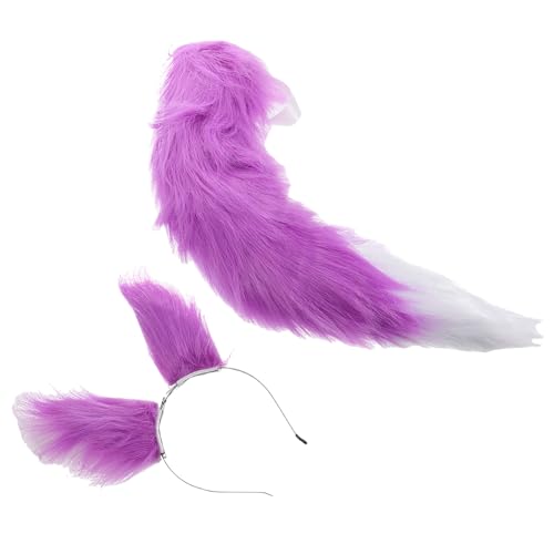 BATHVEVE Handgefertigtes Fuchsohren Und -set Kopfbedeckung Realistisch Für Cosplay-bühne Und Events von BATHVEVE