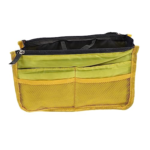 BATHVEVE 1 Stück Handtaschenfutter Innen Schminktasche Reisekosmetiktasche Reisetaschen Kupplung Kulturbeutel Für Herren Kosmetische Reisetasche Reisen Groß Yellow Nylon von BATHVEVE