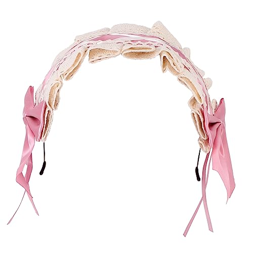 BATHVEVE Spitzen Haarschleife Lolita Kopfschmuck Mädchen Haarband Stilvolle Bowknot Party Cosplay Haaraccessoire Robustes Headwear Für Kleidung Und Frisuren von BATHVEVE