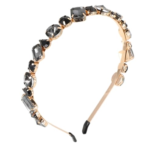 BATHVEVE 1stück Eleganter Haarreif Mit Glasrhinestone Stilvolles Headband Für Alltag Und Besondere Anlässe Schwarz Für Damen Und Mädchen von BATHVEVE