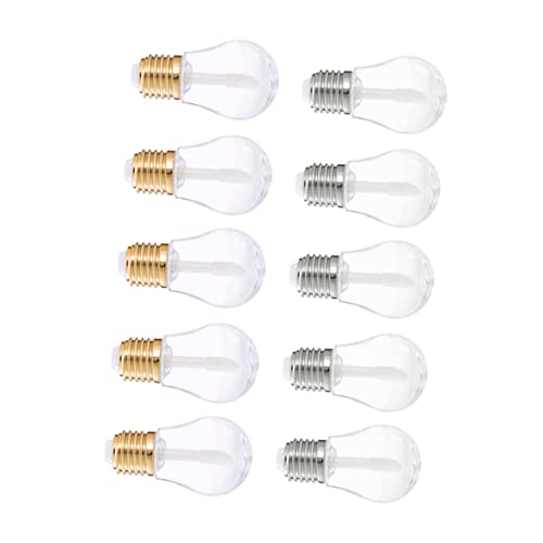 BATHVEVE 10 Stück Leere Lippenbalsam Tuben Mini DIY Lip Gloss Behälter Glühbirnenform Transparent für Reisen und Bastelprojekte für Lipgloss Lipöl und Mehr von BATHVEVE