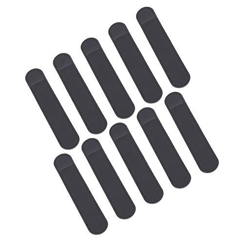 BATHVEVE 10 Stück Stiftabdeckung Schlüssel Beutel Fall Brunnen klicken Stylus Schutzfolie Tablet-Federmäppchen Black von BATHVEVE