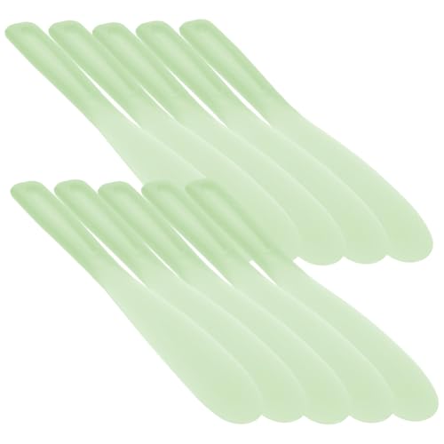BATHVEVE 10 Stück Teiliges Silikon Makeup Spatel mit Griff Langlebige Kosmetik Rührspatel für Foundation Lidschatten Lippenfarbe Vielseitig zum Mischen und Auftragen Wiederverwendbar von BATHVEVE