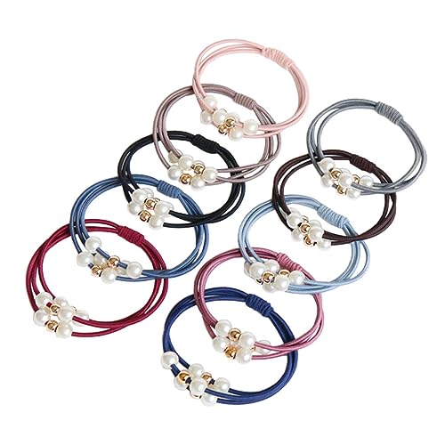 BATHVEVE 10stücke Elastische Haargummis Stretch Haarring Für Damen Und Mädchen Pferdeschwanzhalter Haarseil Zum Bündeln Von Haaren in Zufälliger Farbe von BATHVEVE