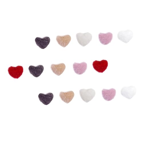 BATHVEVE 15st Nagel-plüsch-accessoires Falsche Fingernägel Ausgestopft Schaffell Plüsch-nageldekoration Pediküre Aufkleber Nagelbohrmaschine Drücken Fälschung Eingewachsen Nagel Fell Stand von BATHVEVE