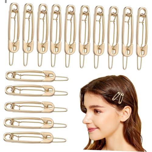 BATHVEVE 15stücke Haarspange in Nadelform Metallhaarnadel Sicherheitsnadel-haarspange Haarnadel Für Frauen Dekorative Haarspange Haarschmuck Für Dünnes Haar von BATHVEVE