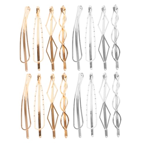 BATHVEVE 16 Stück Metall Haarnadeln Für Mädchen Minimalistische Haarklammern Hochzeits Haarschmuck Damen Haaraccessoires Für Verschiedene Anlässe von BATHVEVE