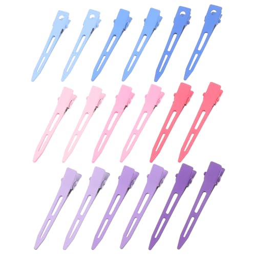 BATHVEVE 18 Stück Teiliges Set No Crease Haarclips für und Mädchen Metall Haarspangen Farbverlauf Blau für Perfektes Haarstyling und Make Up von BATHVEVE