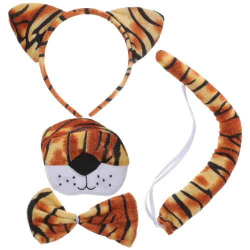 BATHVEVE 1Satz Tiger Kostüm Set für Teiliges Tiger Accessoires Set mit Stirnband Nase Fliege und für Halloween Fasching oder Dress Up Partys BATHVEVE 1Satz Tiger Kostüm Set für Teiliges Tiger Accessoires Set mit Stirnband Nase Fliege und für Halloween Fasching oder Dress Up Partys von BATHVEVE