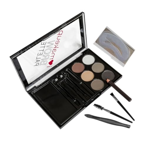 BATHVEVE Augenbrauenpuder Für Mädchen Natürliches Augenbrauen-formungsset Augenbrauen-schattenpuder Make-up-zubehör Schweißfest Und Leicht Zu Reinigen Sicher Anwendung von BATHVEVE