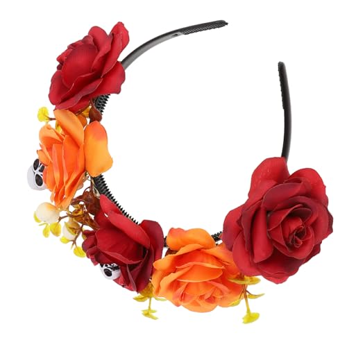 BATHVEVE 1stück Skull Haarreif Für Halloween Stylisches Kopfband Für Kostümparty Einzigartiges Haarschmuck-accessoire Für Fotos Und Feiern von BATHVEVE