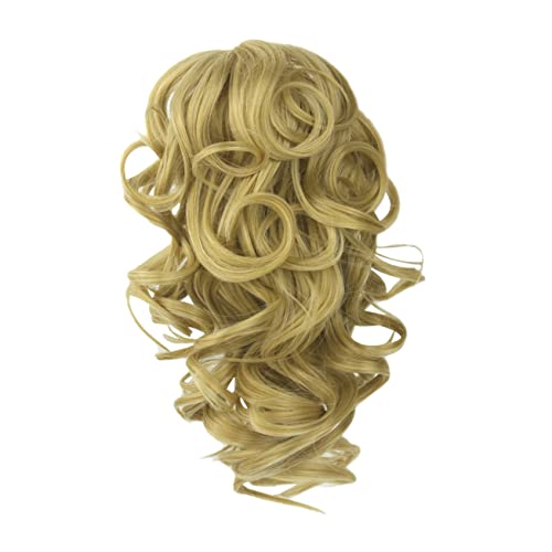 BATHVEVE 1stück Lockige Synthetik Haarperücke Mit Klammer Für Pferdeschwanzverlängerungen Ponytail Clip Haarteil Für Frauen Und Mädchen Farbe von BATHVEVE