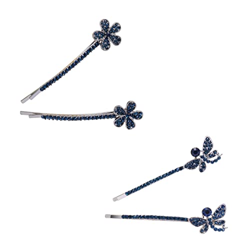 BATHVEVE 2paare Strass Haarspangen Für Damen Elegante Schmetterling Haarclips Schmuck Für Haare Accessoires Für Partys Und Besondere Anlässe von BATHVEVE
