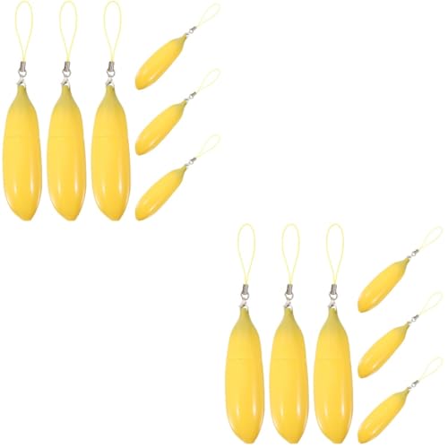 BATHVEVE 2 Sätze Teiliges Lippenbalsam Röhrchen Leere Lip Gloss Behälter Form Banane Für Diy Lippenpflege Und Reisen Mit Deckel Gegen Auslaufen 6 Stück * 2 von BATHVEVE
