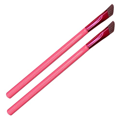 BATHVEVE Abgewinkelter Augenbrauenpinsel 2 Stücke Make up Werkzeug Für Damen Kosmetik Pinsel Für Augenbrauen Für Augenbrauenpuder Und Mascara Tragbar Und Leicht Augenbrauen Make up von BATHVEVE