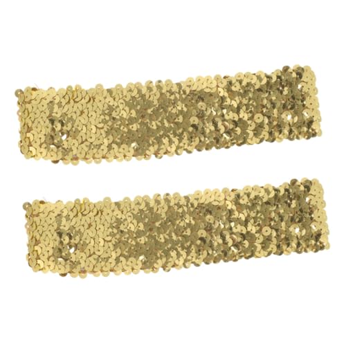 BATHVEVE 2stücke Damen Pailletten Sport Stirnbänder Elastische Glitzer Haarbänder Für Yoga Fitness Und Laufen Rutschfeste Modische Kopfbedeckung Für Aktive Frauen von BATHVEVE