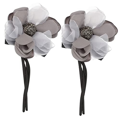BATHVEVE 2stücke Haargummis Blumen Haarschmuck Für Frauen Und Mädchen Elastische Haarbänder Hochwertige Dehnbare Haaraccessoires Für Einen Modischen Look von BATHVEVE