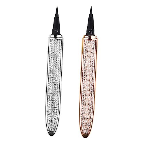 BATHVEVE 2 Stück Kosmetische Stifte Wasserfester Flüssiger Eyeliner Nachweisen Auge Geflügelt Eyeliner Für Den Haushalt Kosmetische Accessoires Make-up-zubehör Rosengoldbeschichtet von BATHVEVE