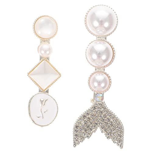 BATHVEVE 2stücke Elegante Perlen-haarspangen Für Frauen Vielseitige Haarschmuck-accessoires Für Hochzeiten Partys Und Alltägliche Looks Passend Für Verschiedene Frisuren Und Haartypen von BATHVEVE