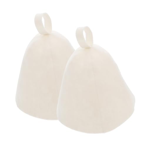 BATHVEVE 2 Stück Saunahut aus Filz Leichter Isolierender Sauna Hut für Damen und Herren Atmungsaktive Kopfbedeckung für Dampfbad und Wellness Komfortabel und Schützend für Entspanntes von BATHVEVE