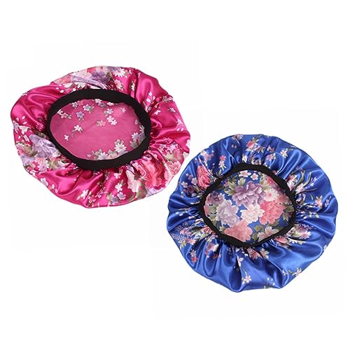 BATHVEVE Chemo-haarmütze – 2er-pack Damen Aus Satinmaterial Schlafmütze Für Die Schwangerschaft Mit Elastischem Stirnband von BATHVEVE