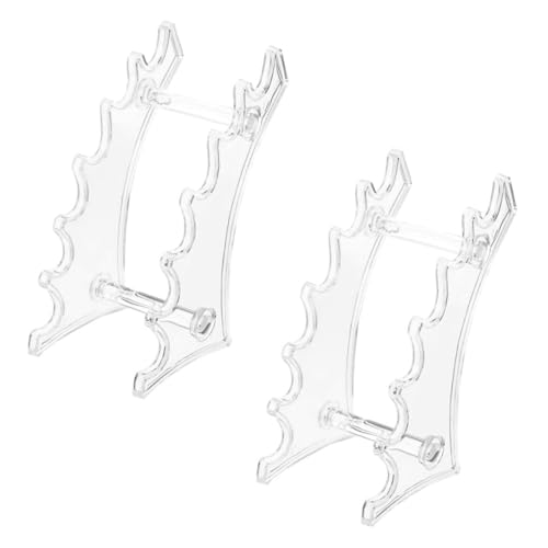 BATHVEVE 2 Stück Stiftehalter Arc Design Transparent Organizer für Kugelschreiber Eyeliner Kosmetikstifte Makeup Pinsel Aufbewahrungsschale Multifunktional von BATHVEVE