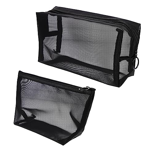 BATHVEVE 2 Stück Reise Kosmetiktaschen Große Kapazität Netz Kulturbeutel Für Herren Tragbare Organizer Für Toilettenartikel Und Kosmetik Leichte Und Langlebige Aufbewahrungstasche Für von BATHVEVE