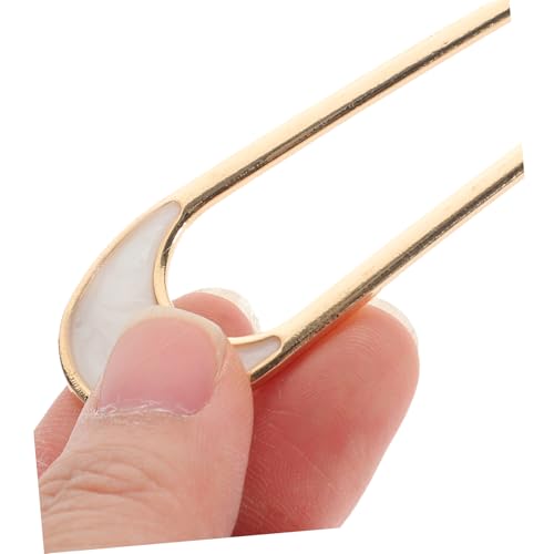BATHVEVE 2 Stück U förmige Haarnadeln Metall Haarschmuck French Style Vintage Haarklammern für Damen Elegante Fixierung Vielseitig für Hochsteckfrisuren und Chignon Geeignet von BATHVEVE