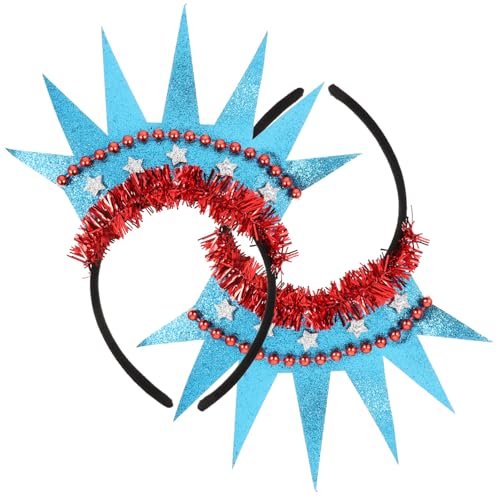 BATHVEVE 2stücke Statue Der Freiheit Krone Haarreif Kreatives Partyzubehör Für Unabhängigkeitstag Lustige Haaraccessoires Für Festliche Anlässe Langlebig Und Leicht Bleibt Sicher Dem von BATHVEVE