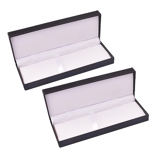 BATHVEVE 2 Stücke Box Stift Box Bleistift Halter Bleistift Fall Stift Container Schwarz von BATHVEVE