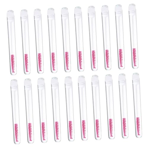 BATHVEVE 20 Stück Wimpern Bürsten Tuben Set Mascara Flaschen für Augen Make Up Tragbar für Anfänger und Profis Teiliges Set Weiß Kosmetik Werkzeuge von BATHVEVE