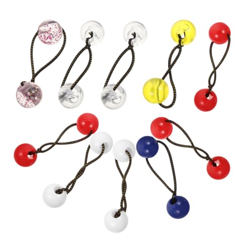 BATHVEVE 20stücke Elastische Pferdeschwanzhalter Mit Kugeln Für Junge Mädchen Bunte Haargummis Haarseile Für Mädchen Elastischer Pferdeschwanzhalter von BATHVEVE