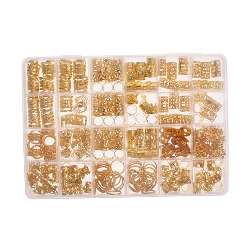 BATHVEVE 290stücke Haarschmuck Für Dreadlocks Metallanhänger Bastelset Hair Jewels -schmuck Für Frauen Dreadlock-dekor in Großen Mengen von BATHVEVE