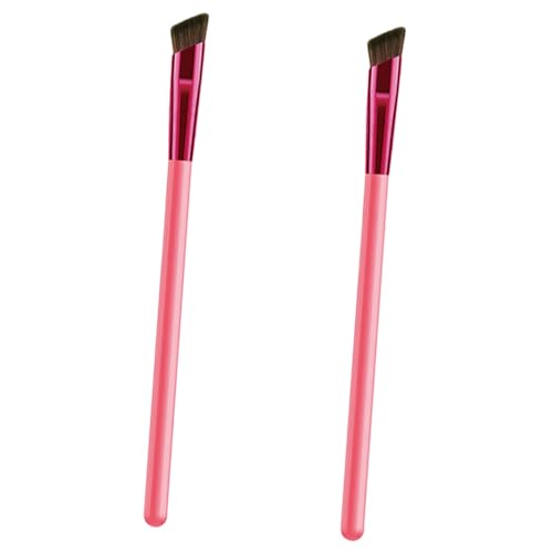 BATHVEVE 2Stücke Abgewinkelte Augenbrauen Pinsel Multifunktionale Eyeliner Beauty Tools für Präzises Augenmakeup und Langlebig von BATHVEVE